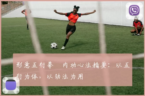 形意五行拳・内功心法精要：以五行为体，以劲法为用