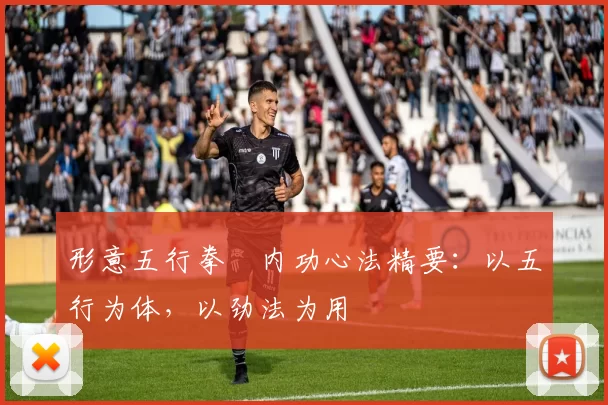 形意五行拳・内功心法精要:以五行为体,以劲法为用