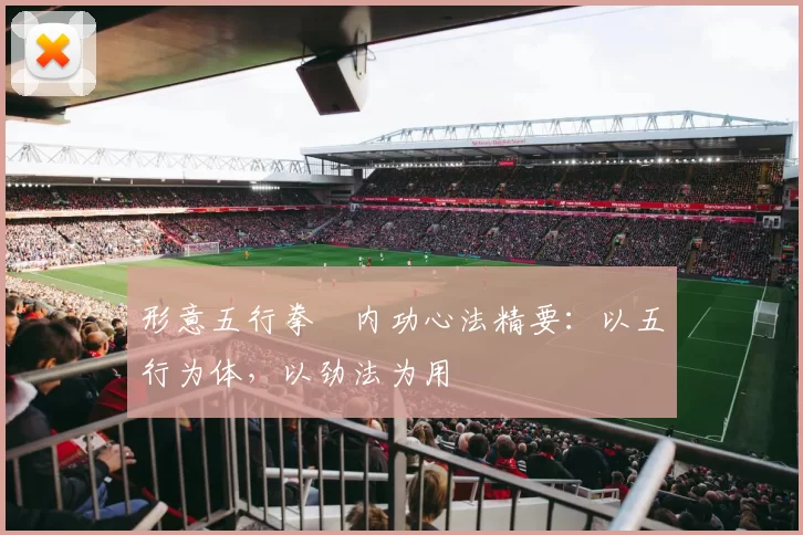 形意五行拳・内功心法精要：以五行为体，以劲法为用