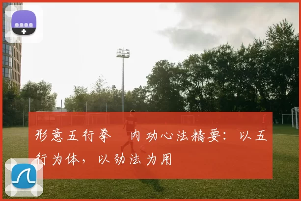 形意五行拳・内功心法精要：以五行为体，以劲法为用