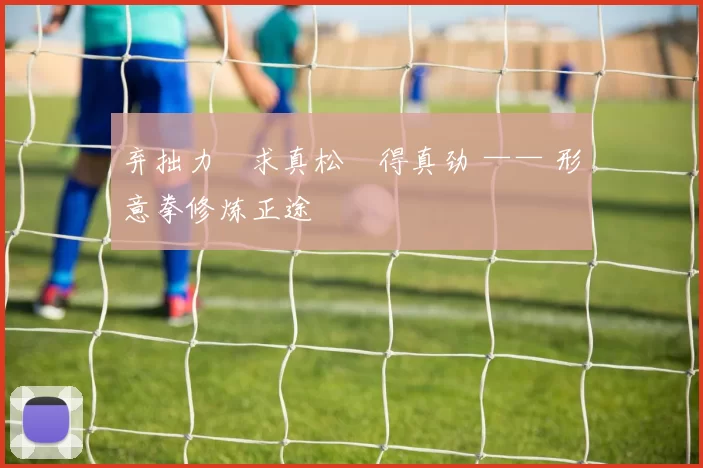 弃拙力・求真松・得真劲 —— 形意拳修炼正途