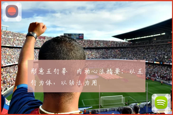 形意五行拳・内功心法精要:以五行为体,以劲法为用