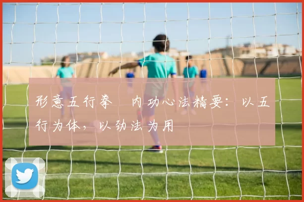 形意五行拳・内功心法精要：以五行为体，以劲法为用