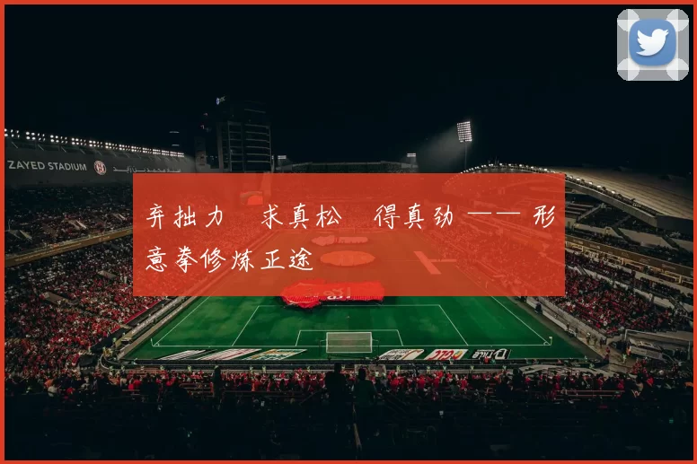 弃拙力・求真松・得真劲 —— 形意拳修炼正途