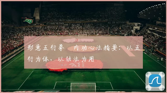 形意五行拳・内功心法精要:以五行为体,以劲法为用