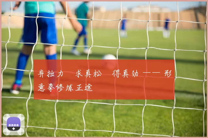 弃拙力・求真松・得真劲 —— 形意拳修炼正途