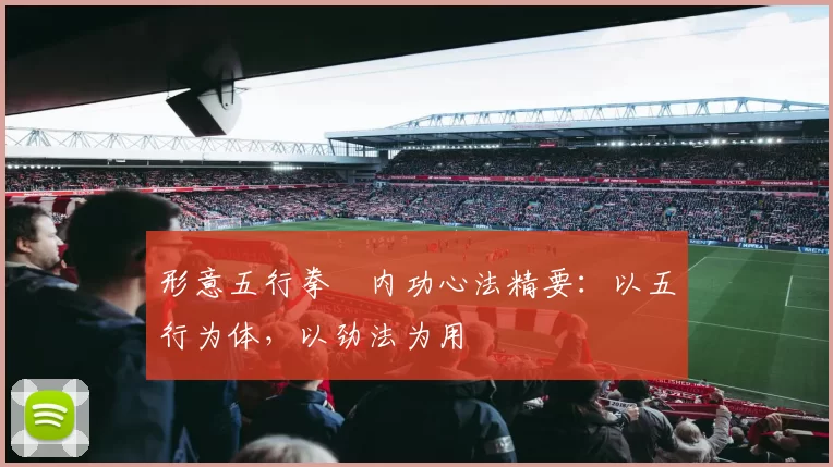 形意五行拳・内功心法精要:以五行为体,以劲法为用