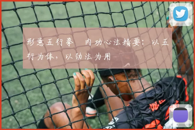形意五行拳・内功心法精要：以五行为体，以劲法为用