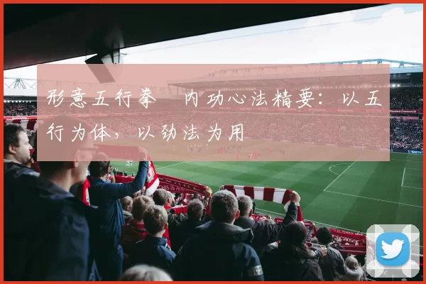 形意五行拳・内功心法精要：以五行为体，以劲法为用