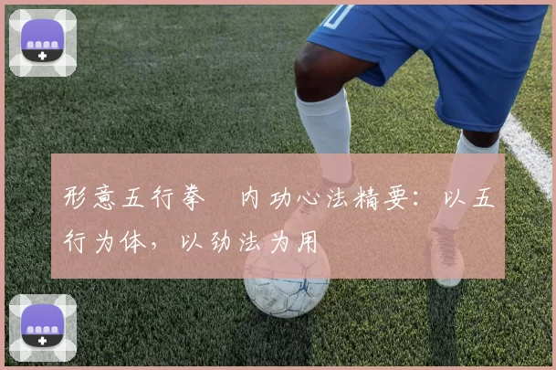 形意五行拳・内功心法精要：以五行为体，以劲法为用