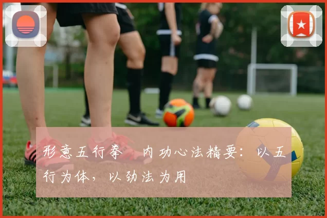 形意五行拳・内功心法精要:以五行为体,以劲法为用