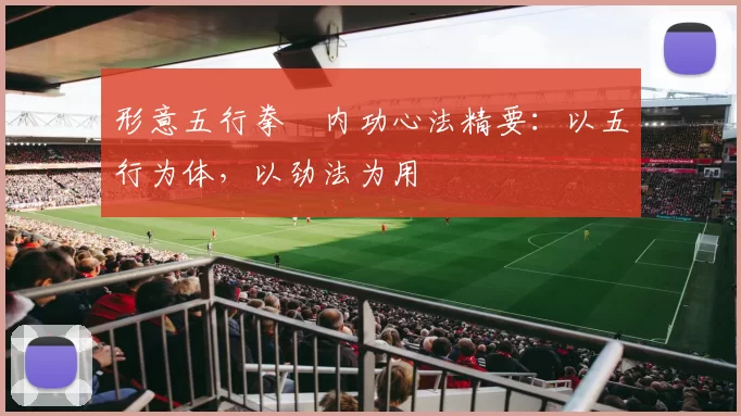 形意五行拳・内功心法精要:以五行为体,以劲法为用