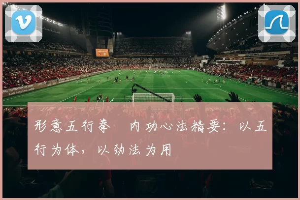 形意五行拳・内功心法精要：以五行为体，以劲法为用