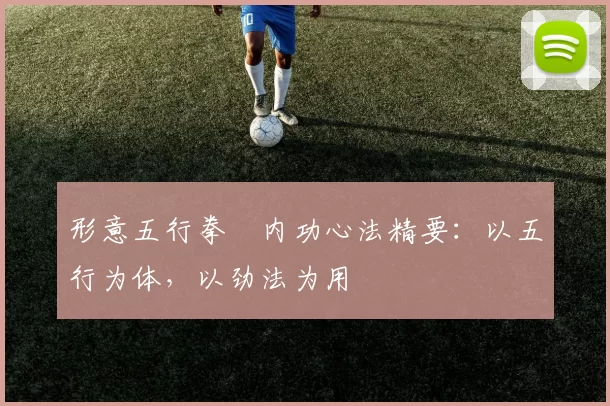 形意五行拳・内功心法精要：以五行为体，以劲法为用