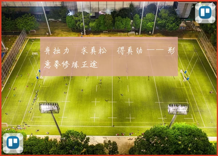 弃拙力・求真松・得真劲 —— 形意拳修炼正途