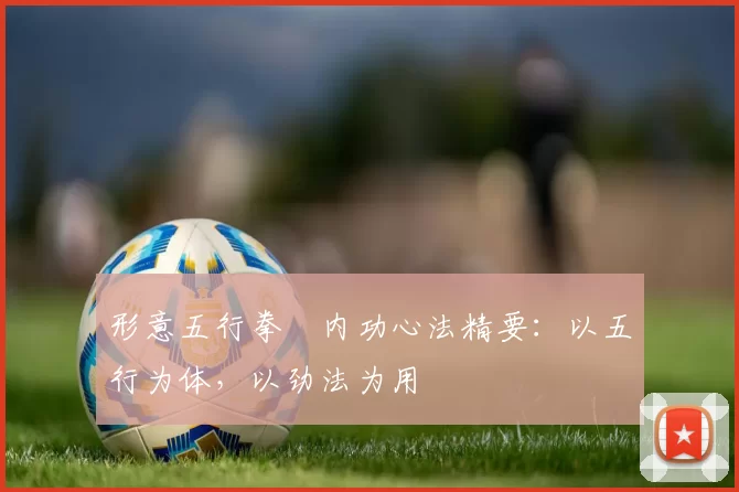 形意五行拳・内功心法精要:以五行为体,以劲法为用