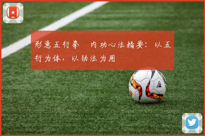 形意五行拳・内功心法精要:以五行为体,以劲法为用