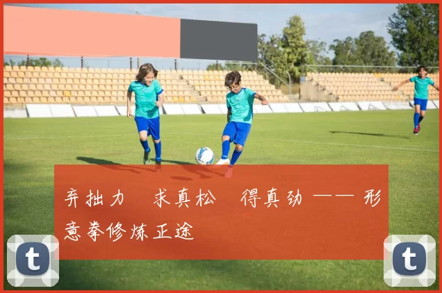 弃拙力・求真松・得真劲 —— 形意拳修炼正途