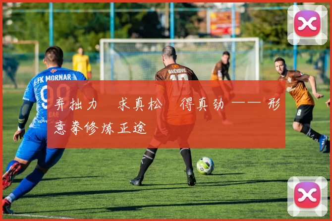 弃拙力・求真松・得真劲 —— 形意拳修炼正途