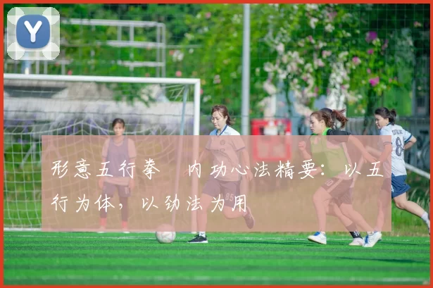 形意五行拳・内功心法精要：以五行为体，以劲法为用