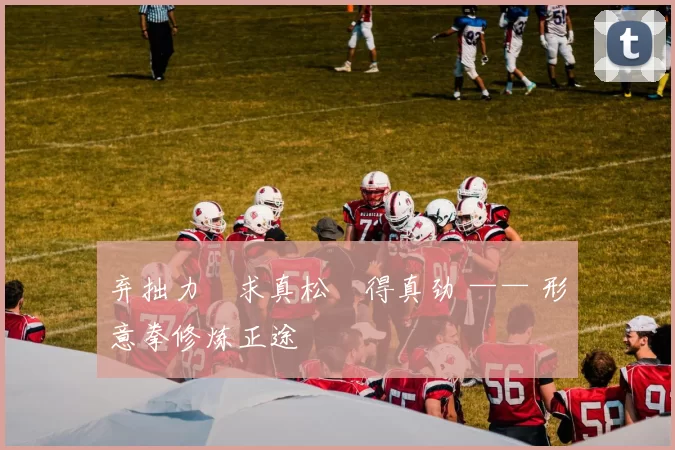 弃拙力・求真松・得真劲 —— 形意拳修炼正途