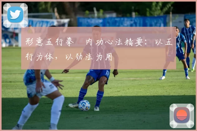 形意五行拳・内功心法精要:以五行为体,以劲法为用