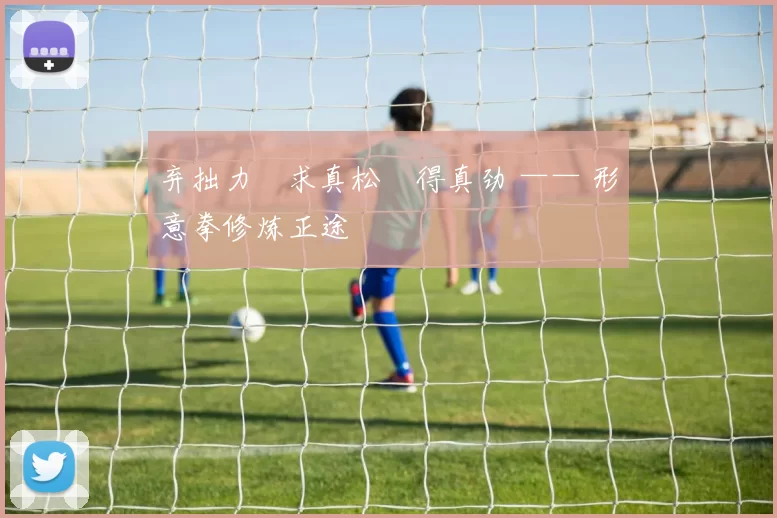 弃拙力・求真松・得真劲 —— 形意拳修炼正途