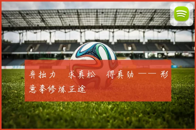 弃拙力・求真松・得真劲 —— 形意拳修炼正途