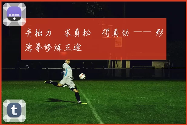 弃拙力・求真松・得真劲 —— 形意拳修炼正途