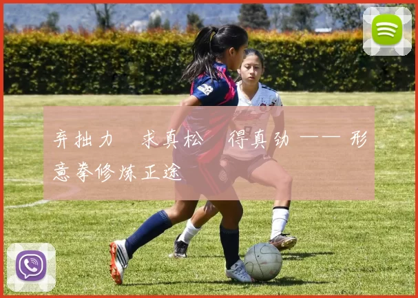 弃拙力・求真松・得真劲 —— 形意拳修炼正途