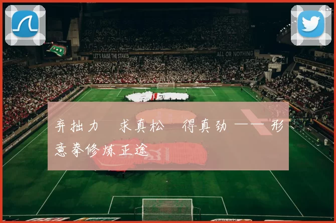 弃拙力・求真松・得真劲 —— 形意拳修炼正途