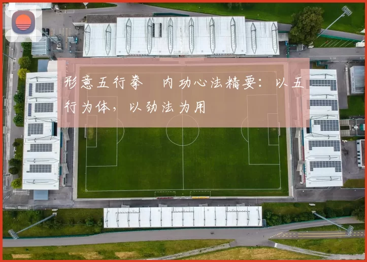 形意五行拳・内功心法精要:以五行为体,以劲法为用