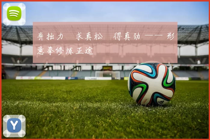 弃拙力・求真松・得真劲 —— 形意拳修炼正途