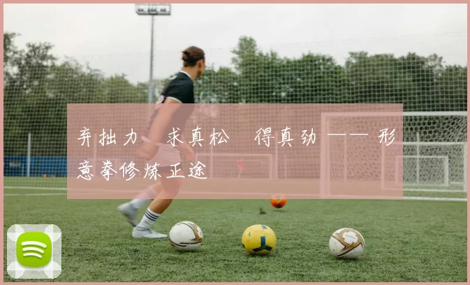 弃拙力・求真松・得真劲 —— 形意拳修炼正途