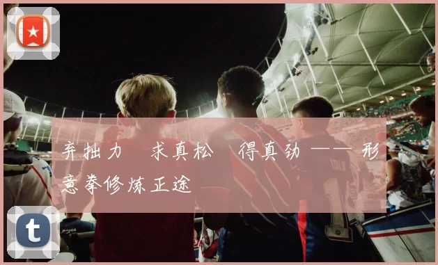 弃拙力・求真松・得真劲 —— 形意拳修炼正途