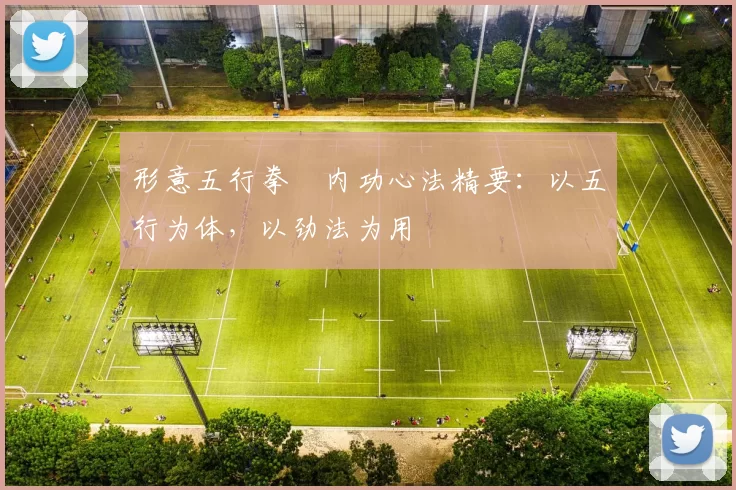 形意五行拳・内功心法精要：以五行为体，以劲法为用