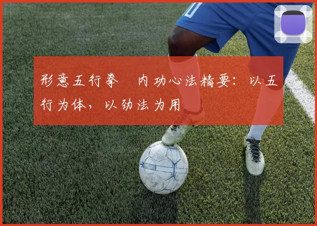 形意五行拳・内功心法精要：以五行为体，以劲法为用