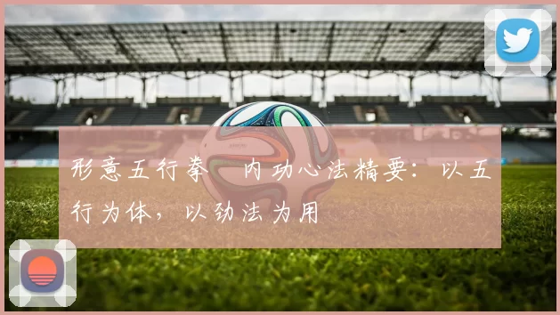 形意五行拳・内功心法精要：以五行为体，以劲法为用