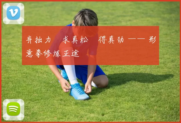 弃拙力・求真松・得真劲 —— 形意拳修炼正途