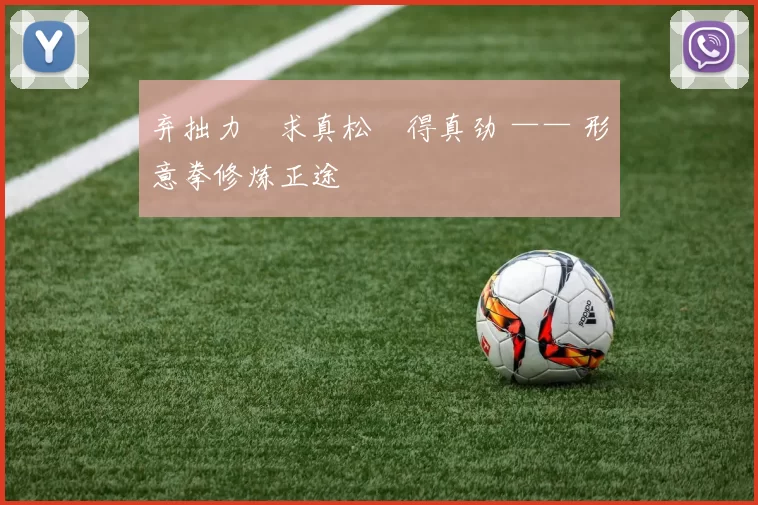 弃拙力・求真松・得真劲 —— 形意拳修炼正途