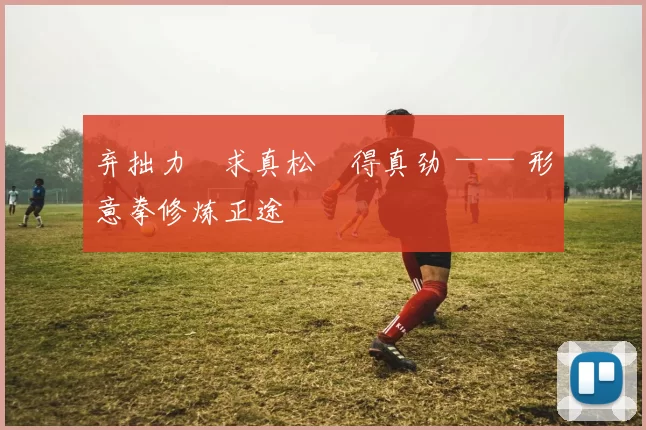 弃拙力・求真松・得真劲 —— 形意拳修炼正途