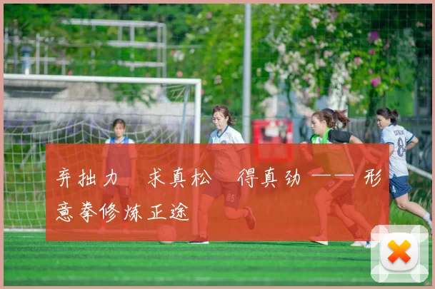 弃拙力・求真松・得真劲 —— 形意拳修炼正途