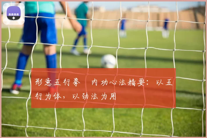 形意五行拳・内功心法精要：以五行为体，以劲法为用