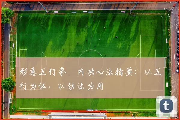 形意五行拳・内功心法精要：以五行为体，以劲法为用