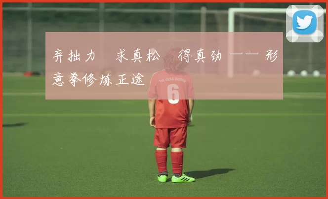 弃拙力・求真松・得真劲 —— 形意拳修炼正途