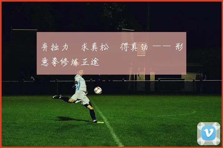 弃拙力・求真松・得真劲 —— 形意拳修炼正途