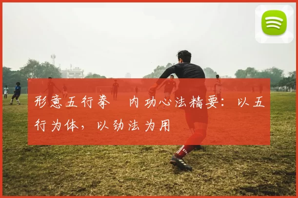 形意五行拳・内功心法精要:以五行为体,以劲法为用