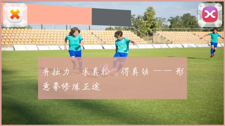 弃拙力・求真松・得真劲 —— 形意拳修炼正途