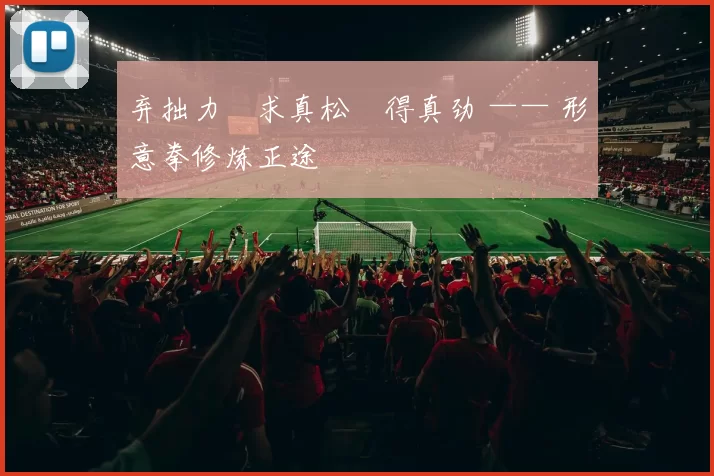 弃拙力・求真松・得真劲 —— 形意拳修炼正途