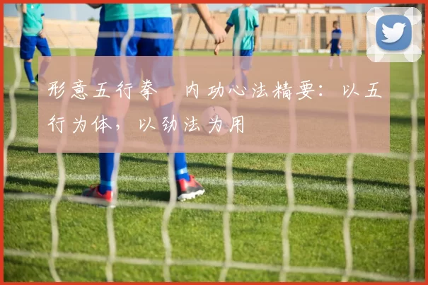 形意五行拳・内功心法精要：以五行为体，以劲法为用